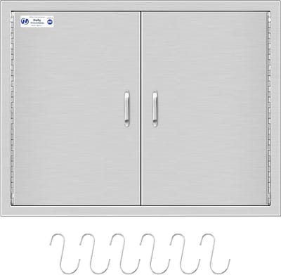 Buitenkeuken Deur - BBQ Kast - Buiten Koken - Roestvrij Staal - 31 x 24 Inch - Zilver