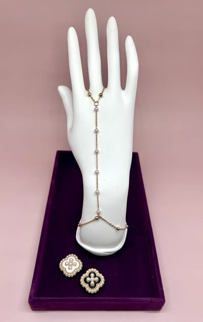 Handsieraad - handketting - statement armband - all Around Bracelet - all over bracelet - mystic armband - gecombineerde armband - bracelets - iconic - armband - armband dames - forever connected armbanden - handchain - hand chain - handketting