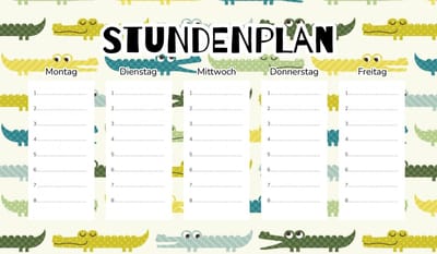 Wallvy Serie - Magnetische Lesrooster Planner - 30x17,5 cm - Drooguitwisbaar