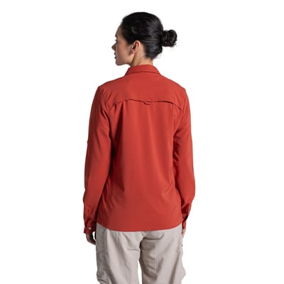 Craghoppers Dames/Dames NosiLife Pro III shirt met lange mouwen (Cinnaber)