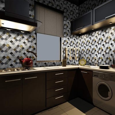 Dailygoody - Peel en Stick Tegelstickers - Zwart/Wit, 20x20 cm, 10 Stuks voor Woonkamer, Keuken en Badkamer