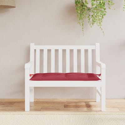 vidaXL - Tuinbankkussen - 110x50x7 - cm - oxford - stof - wijnrood