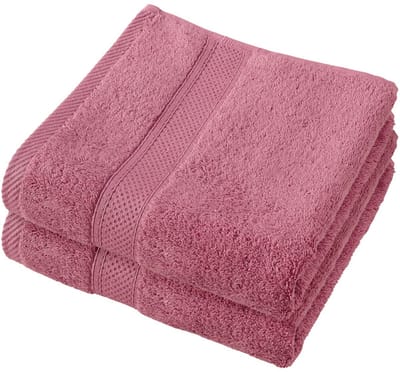 De Witte Lietaer Handdoek Stephanie Carmine - Set 2 stuks - 50 x 100 cm - Roze - Katoen