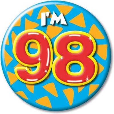 Button klein - i'm 98 Fun gifts