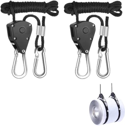 Dailygoods - Set van 2 Verstelbare Kabelratels met Haken