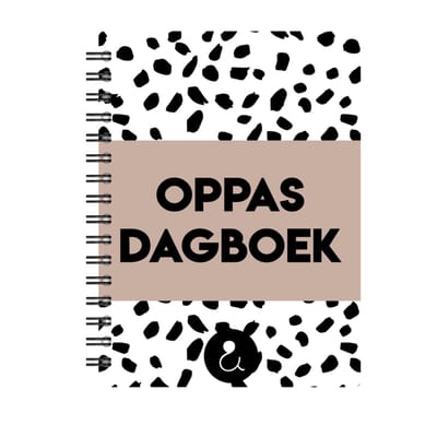 Studio Ins & Outs Oppasdagboek – Invulboek Oppas – Dagboek Oppas Opa Oma KDV PSZ - Dots Sand
