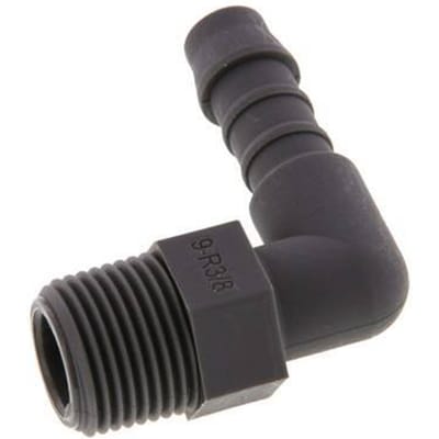9 mm & R3/8'' PA 6 L-Slangpilaar Met Buitendraad [10 Stuks]