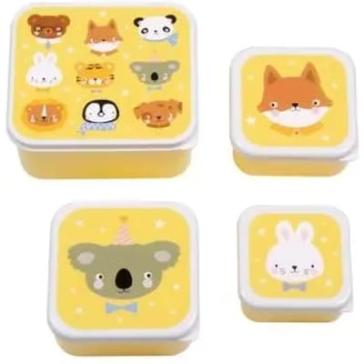 A Little Lovely Company Lunch & Snack Box Set | Dierenvriendjes