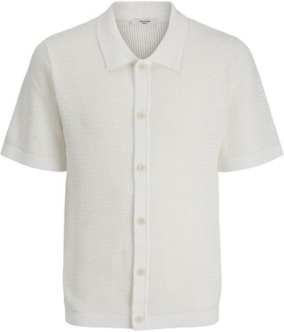 Jack & Jones Premium Gebreide overhemd Effen Gebreide overhemd