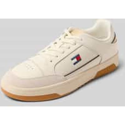 Sneakers van suède met logoprint