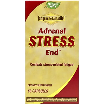 Nature's Way, Fantastisch voor Vermoeidheid!, Het Einde aan Adrenaline Stress, 60 Capsules
