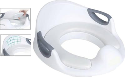 MCI Bamny WC Verkleiner - Toilet Trainer - Toilet Opzetstuk Voor Kinderen - Zindelijkheidstraining Kind - Kinderrugsteun - Ergonomisch Zitkussen - Wit
