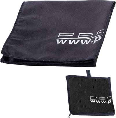 Microvezel Badhanddoek - Reishanddoek Sneldrogend - Reizen en Sport - Extra Absorberend - 80 x 40 cm - Zwart