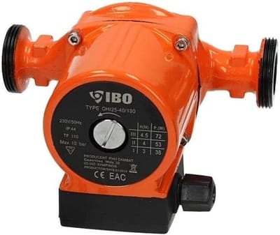 Circulatiepomp voor verwarmingssystemen en warmwater verwarmingen