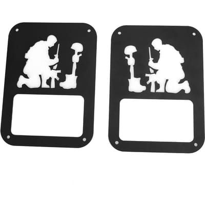 Paar Achterlicht Achterlicht Lamp Cover Beschermer Zwart Past voor Jeep Wrangler JK 2007 2017 black