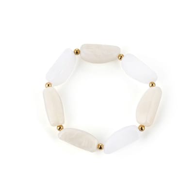 Michelle Bijou Armband kralen - Beige