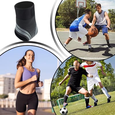 Enkelbrace - Enkelondersteuning Wrap - Sportactiviteiten - Ademend Composiet Materiaal - Universeel - Zwart