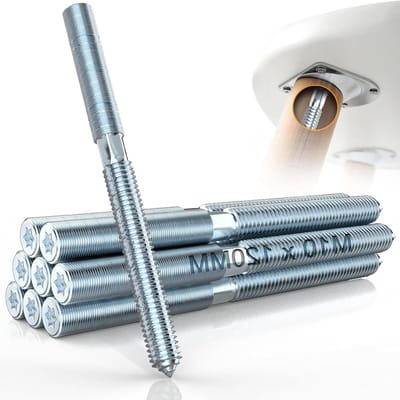 8 Stuks Torx Schroeven M10x120mm - Gegalvaniseerde A-Staal Ankerbouten voor Houtverbindingen en Meubelpoten - T25 Sterkop en Driehoekdraad