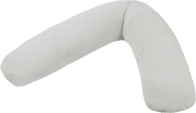 Theraline Voedingskussen Dodo Met Hoes - Muslin - Misty Grey - 170 x 34 cm