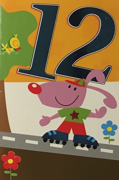 Luxe Wenskaart 12 Jaar - Verjaardagskaart - Leeftijdskaart - Verjaardag - Jarig - Leeftijd 12 Jaar - Art Of Cards - Numbers - Kaart - 66842 - 8710577833575 - Geburtstag - Birthday - Anniversaire - Gratis Verzonden - Hoge Afnamekortingen