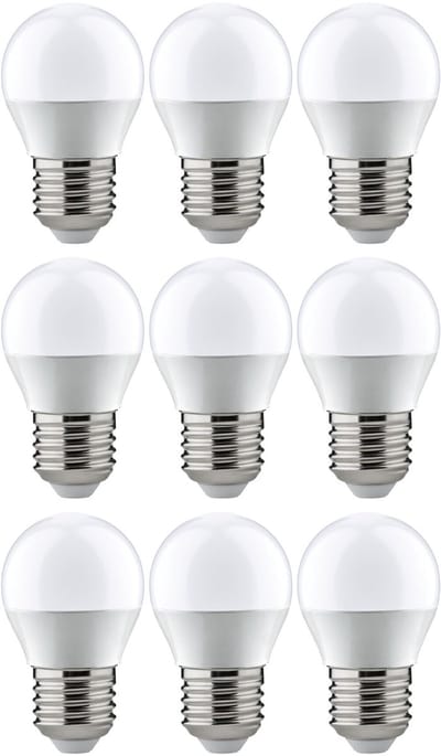 Set LED-kogellamp E27 230V 3x470lm 3x5,5W 2700K Opaal