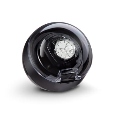 Klarstein Horlogeopwinder St. Gallen II , Links-/Rechts- of Bidirectionele Rotatie, 4 Programma’s: 650 / 900 / 1200 / 1500 TPD, Schakelbare LED-verlichting, Touchbediening, Zwart - Watch Winder - voor Automatische Horloges - Kijkvenster