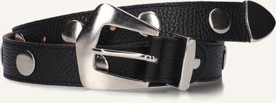 Omoda Leather Belt X Moderosa Riemen - Zwart - Maat 75