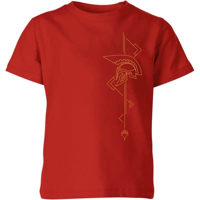 Magic: The Gathering Theros: Beyond Death Asymmetrical Helmet Kids' T-Shirt - Red - 98/104 (3-4 jaar)