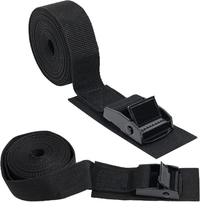 Set van 2 Robuuste Spanbanden 25mm - Verstelbaar 0.5m tot 5.5m voor Zekeren Lading