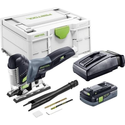 Festool PSC 420 HPC 4,0 EBI-Plus 576525 Accu-decoupeerzaag Incl. accu, Incl. lader 18 V 4.00 Ah Aantal meegeleverde accus: 1