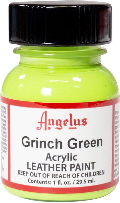 Angelus Leather Acrylic Paint - textielverf voor leren stoffen - acrylbasis - Grinch Green - 29,5ml