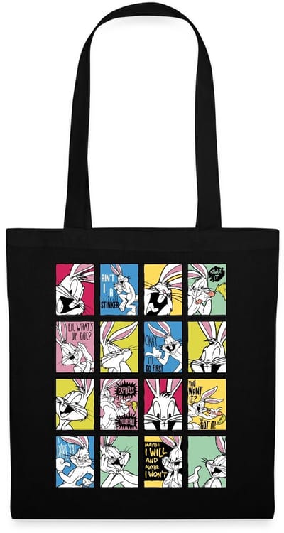 Looney Tunes Bugs Bunny Tiles Tas Van Stof Schoudertas