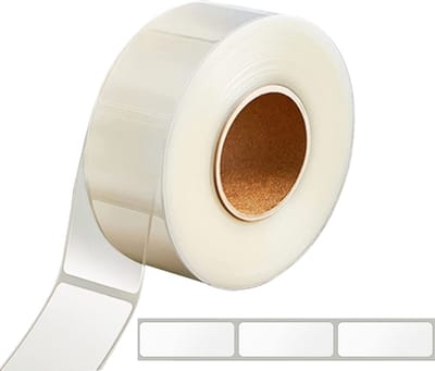 Dailygoods- Labelprotectors 500 stuks - Transparante Etiketten - Vinyl Afdichtingen - Waterdicht - Rechthoekige Beschermers - Hoogwaardig PET Materiaal