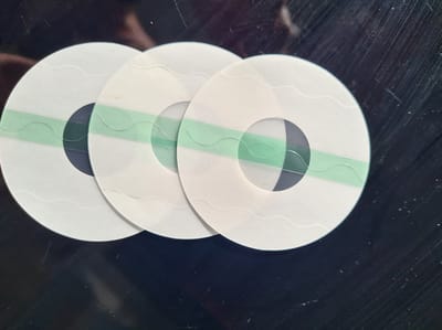 10 ronde sensorpleisters / fixatie pleisters / fixeer tapes / stickers voor de Freestyle Libre Sensor (FSL) - transparant