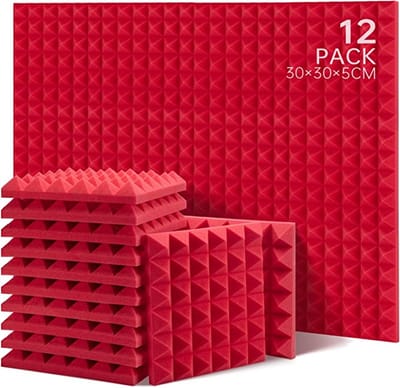 Geluiddempende bekleding - Isolatieplaten - Sound-absorbing upholstery - Akoestische schuimtegels, geluiddichte studioschuimen - soundproof studio foams -Sound dampening 12