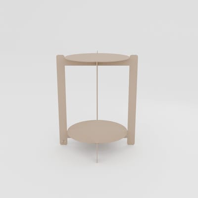 Bijzettafel Solis | Metaal | Champagne - Clay | L50xB50xH60cm