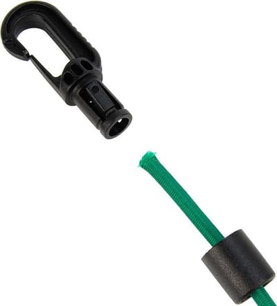 Afdekzeilwinkel - Kunststof musketonhaak 6mm+8mm zwart 10 stuks