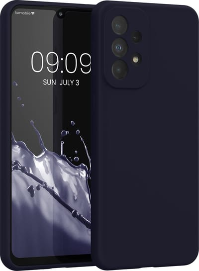 kwmobile telefoonhoesje geschikt voor Samsung Galaxy A33 5G - Hoesje met siliconen coating - Smartphone case in deep ocean