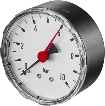 OVENTROP Manometer voor Regusol stations, weergavebereik 0-10 bar, 1364196