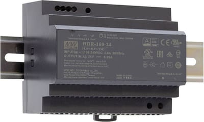 Mean Well HDR-150-24 DIN-rail netvoeding 24 V/DC 150 W Aantal uitgangen: 1 x Inhoud: 1 stuk(s)