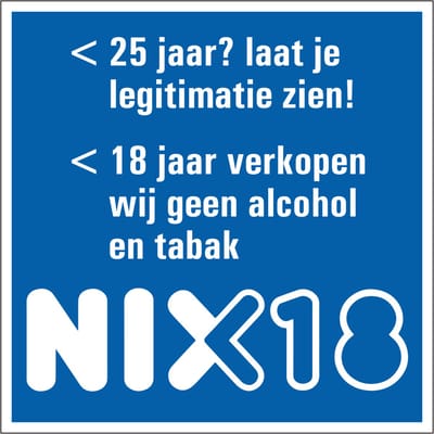 Laat je legitimatie zien sticker 50 x 50 mm - 10 stuks per kaart