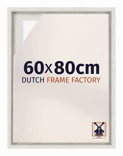 Baklijst 60x80 cm - White Wash - Geschikt voor Canvasdoek - MDF Baklijst Lausanne