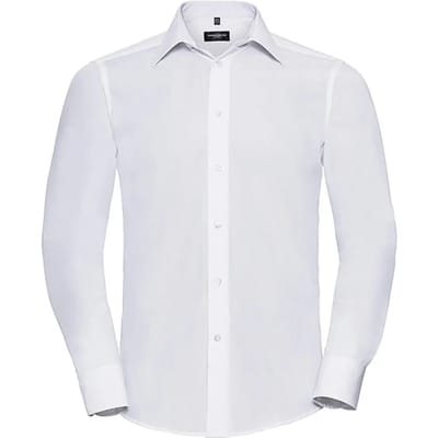 Chemise met lange mouwen op maat in popeline Russell Athletic