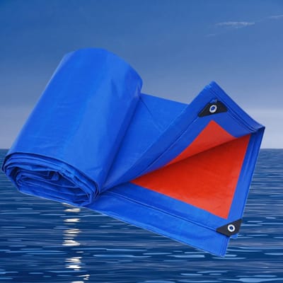 Waterdicht Zeildoek - Afdekzeil Dekvel - Bescherming Buiten - Zwaar Uitgevoerd - 160 x 280 cm - Blauw
