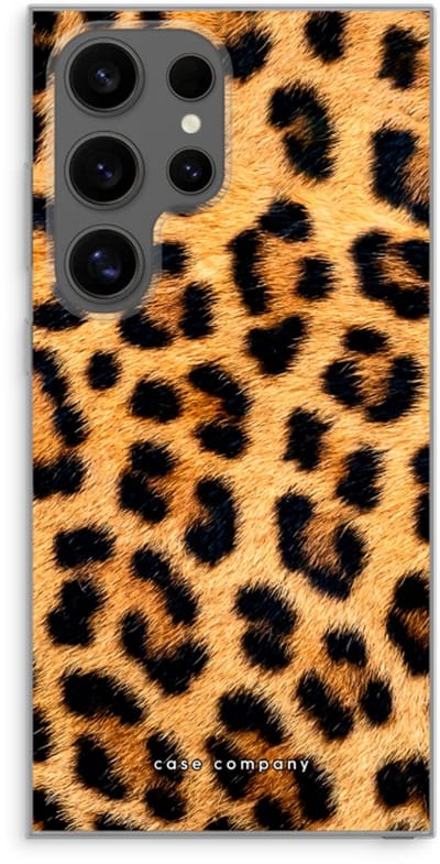 Case Company® - Hoesje geschikt voor Samsung Galaxy S24 Ultra hoesje - Luipaard - Soft Cover Telefoonhoesje - Bescherming aan alle Kanten en Schermrand