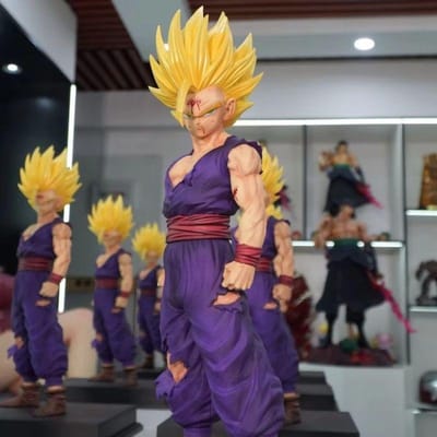 45cm Anime Dragon Ball Figuur Son Gohan Actiefiguren Gohan Beeldje Pvc Poppetje Decoratie Standbeeld Set Model Speelgoed Cadeaus WITH BOX