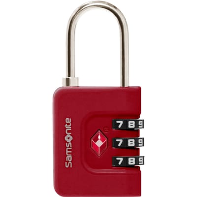 Samsonite reisaccessoires - combilock 3 dial TSA - rood