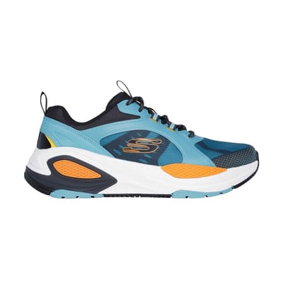 Skechers Heren-sportschoenen van monomesh (Blauw/oranje)