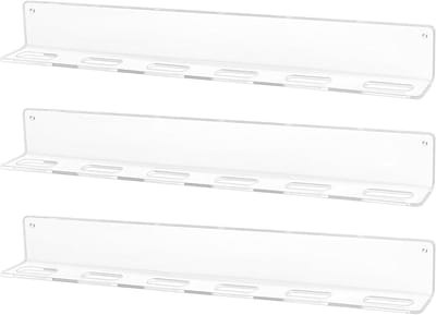 Brillenhouder Muur - Zonnebril Organizer - Brillen Opbergen - Acryl Wandmontage - 389 cm Lengte - Transparant