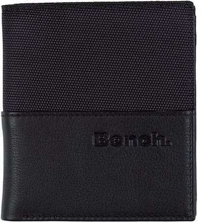 Bench Carbon portemonnee 9 cm - Jongens - Staand formaat - schwarz